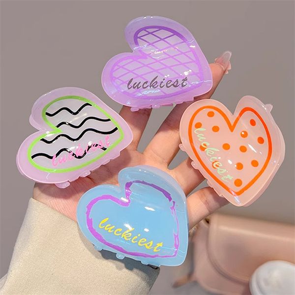 headwear hair accessories y2k sweet dopamine colored graffiti loveheart shape clip fashion horsetail simplified shark 230823
headwear hair accessories y2k sweet dopamine colored graffiti loveheart shape clip fashion horsetail simplified shark 230823