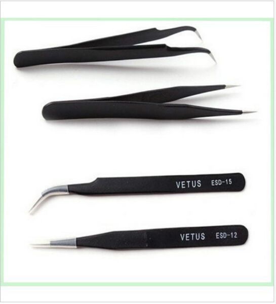 10pcs x vetus black eyelash tweezers for eyelash extension and cliping diamondcrystal straigtht and curve 7408833
10pcs x vetus black eyelash tweezers for eyelash extension and cliping diamondcrystal straigtht and curve 7408833