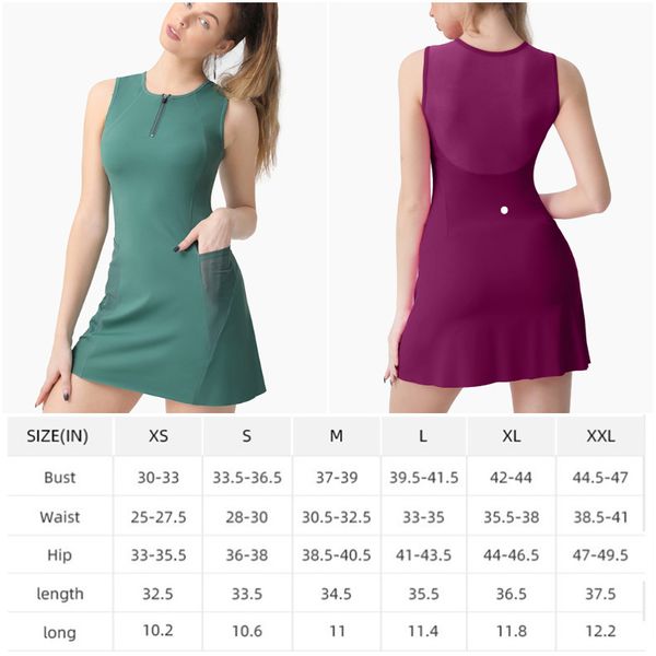 ll-88241 brand womens yoga outfits ladies golf dresses+shorts cheerleaders tennis one piece dress sleeveless pants breathable lined zipper
ll-88241 brand womens yoga outfits ladies golf dresses+shorts cheerleaders tennis one piece dress sleeveless pants breathable lined zipper