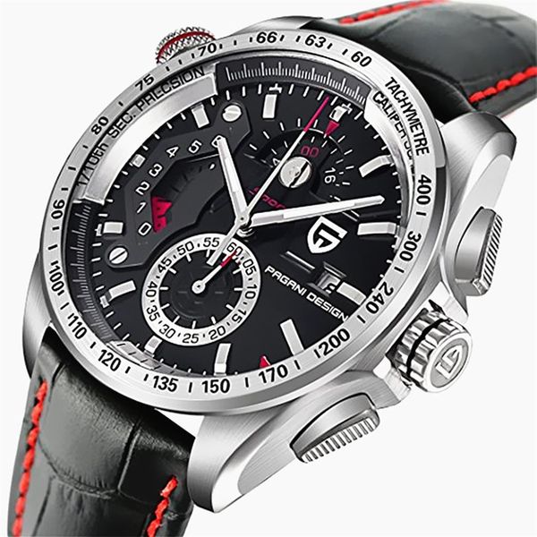 pagani design waterproof outdoor calendar chronograph sports leather & stainless steel quartz men's watches relogio masculino275e, Slivery;brown
pagani design waterproof outdoor calendar chronograph sports leather & stainless steel quartz men's watches relogio masculino275e, Slivery;brown
