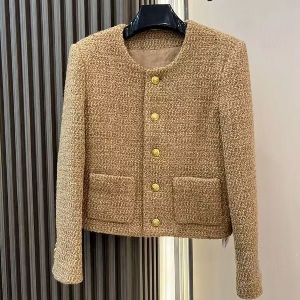 women s jackets small fragrance spring fall high end korean clothing luxury brand tweed elegant coats jacket casaco outwear 230822, Black;brown
women s jackets small fragrance spring fall high end korean clothing luxury brand tweed elegant coats jacket casaco outwear 230822, Black;brown
