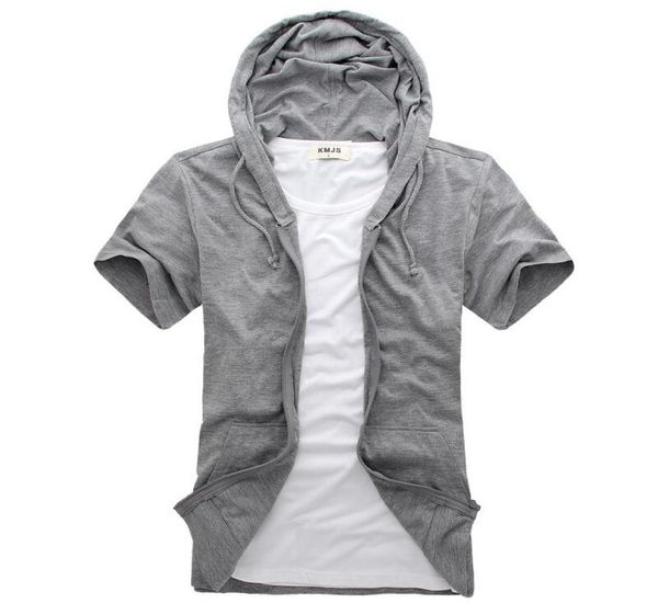 men039s short sleeve hoodie fashion casual shortsleeve tshirt youth summer new solid color casual zipper cardigan 854238, Black
men039s short sleeve hoodie fashion casual shortsleeve tshirt youth summer new solid color casual zipper cardigan 854238, Black