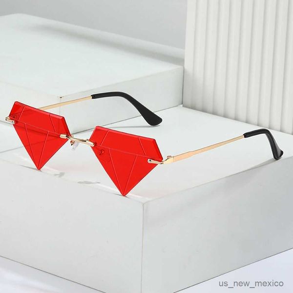 sunglasses diamond shaped sunglasses for women men vintage clear ocean gradient glasses rimless sun glasses r230823, White;black
sunglasses diamond shaped sunglasses for women men vintage clear ocean gradient glasses rimless sun glasses r230823, White;black