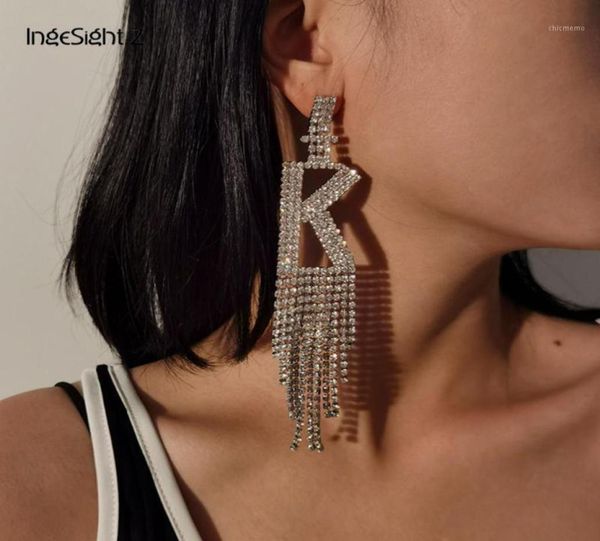 ingesightz luxury shiny rhinestone alphabet initial letter a drop dangle earrings crystal long tassl earrings for women jewelry17126018, Silver
ingesightz luxury shiny rhinestone alphabet initial letter a drop dangle earrings crystal long tassl earrings for women jewelry17126018, Silver