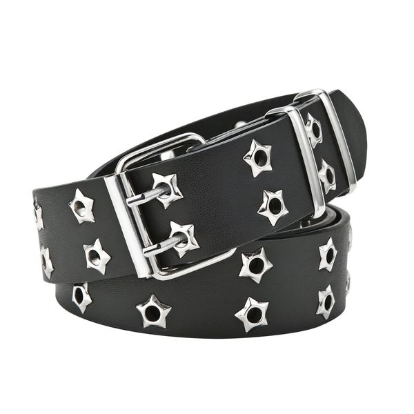 other fashion accessories star eye rivet belt goth style double pin buckle man woman casual puck pu leather waistband for jeans young 230822, Silver
other fashion accessories star eye rivet belt goth style double pin buckle man woman casual puck pu leather waistband for jeans young 230822, Silver