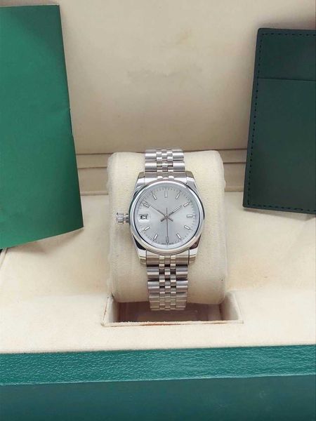 classic men's casual 31mm watch fully automatic mechanical stainless steel case strap super bright mirror montre de luxe wristwatch, Slivery;golden
classic men's casual 31mm watch fully automatic mechanical stainless steel case strap super bright mirror montre de luxe wristwatch, Slivery;golden