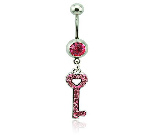 body piercing fashion belly button rings 316l stainless steel barbells pink rhinestone keys navel piercing jewelry8503333, Silver
body piercing fashion belly button rings 316l stainless steel barbells pink rhinestone keys navel piercing jewelry8503333, Silver