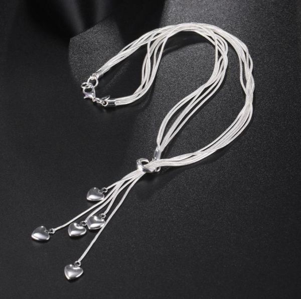925 sterling silver heart pendant long necklace elegant jewelry for ladies muliti chain wedding evening party accessories8946947
925 sterling silver heart pendant long necklace elegant jewelry for ladies muliti chain wedding evening party accessories8946947