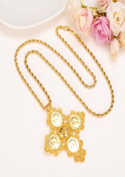 14k solid gold finish rope chain hip hop necklace 5mm thick 30quot long big coin cross gemstone pendants ruby cz jewelry the one2519113, Black
14k solid gold finish rope chain hip hop necklace 5mm thick 30quot long big coin cross gemstone pendants ruby cz jewelry the one2519113, Black