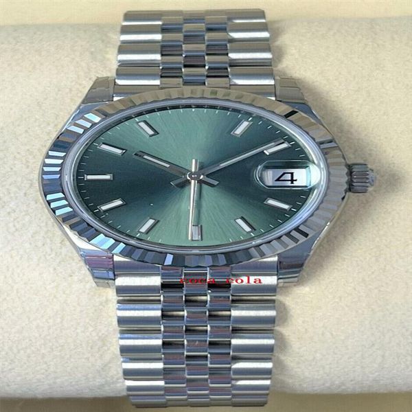a brand-new mint green dial 31mm stainless steel & 18k white gold automatic 3255 movement women wristwatches290z, Slivery;brown
a brand-new mint green dial 31mm stainless steel & 18k white gold automatic 3255 movement women wristwatches290z, Slivery;brown