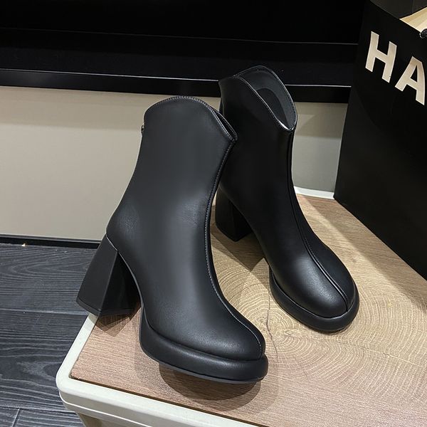 boots winter arrive autumn women platform ankle fashion street style short zipper 230823, Black
boots winter arrive autumn women platform ankle fashion street style short zipper 230823, Black