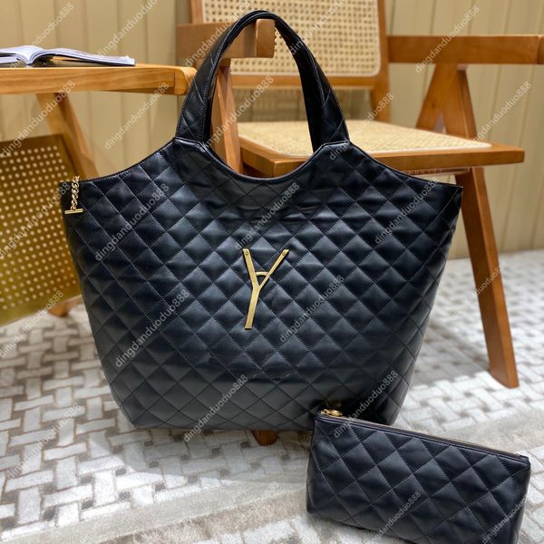 icare maxi tote shopping bag handbags women designer bag black lambskin quilted tote bag for woman large beach bags travel shoulder satchel
icare maxi tote shopping bag handbags women designer bag black lambskin quilted tote bag for woman large beach bags travel shoulder satchel