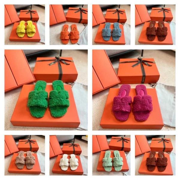 size 35-42 designer sandals women wool slippers h letter her me orange shearling flat slides warm fluffy furry sandal comfortable autumn win, Black
size 35-42 designer sandals women wool slippers h letter her me orange shearling flat slides warm fluffy furry sandal comfortable autumn win, Black