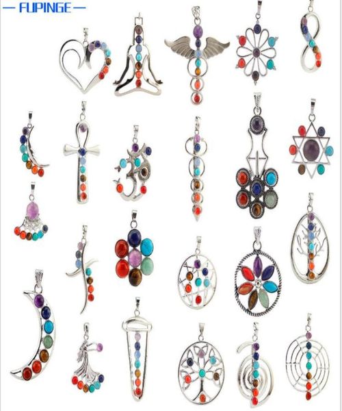 natural 7 colorful stone beads reiki chakra healing point charm pendant for crystal necklace jewelry 23 styles for choose2722710, Silver
natural 7 colorful stone beads reiki chakra healing point charm pendant for crystal necklace jewelry 23 styles for choose2722710, Silver