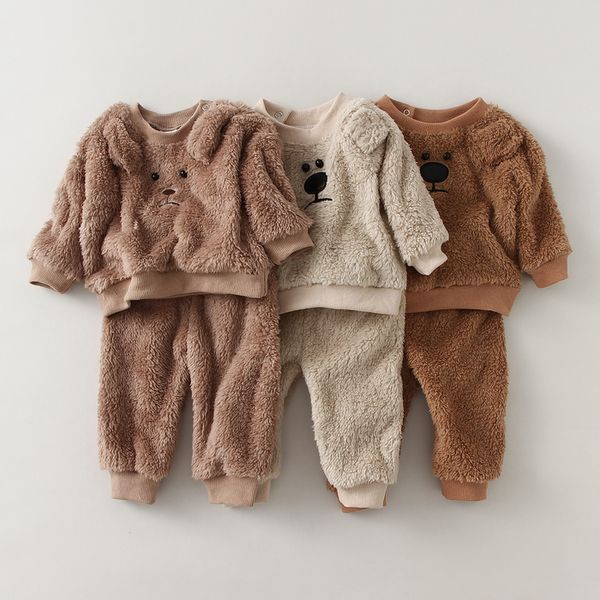 rompers spring baby boy girl clothing sets autumn fleece sweatshirt trousers toddler kids pajamas warm pant outwear 230823, Blue
rompers spring baby boy girl clothing sets autumn fleece sweatshirt trousers toddler kids pajamas warm pant outwear 230823, Blue
