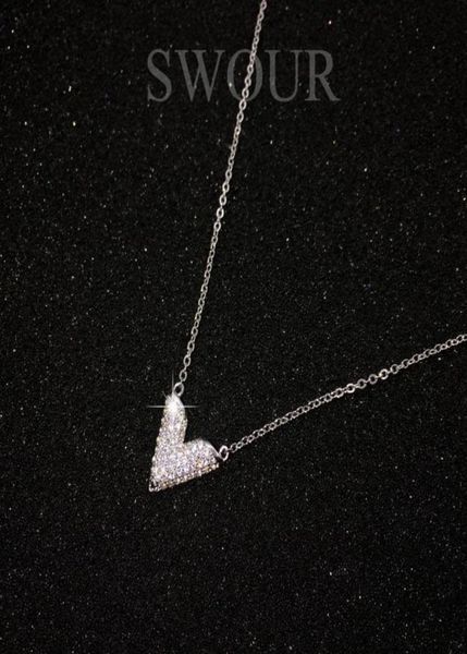 pendant necklaces swour fashion jewelry white gold color cubic zircon cz wedding gift v shape chain necklace s3137033497, Silver
pendant necklaces swour fashion jewelry white gold color cubic zircon cz wedding gift v shape chain necklace s3137033497, Silver