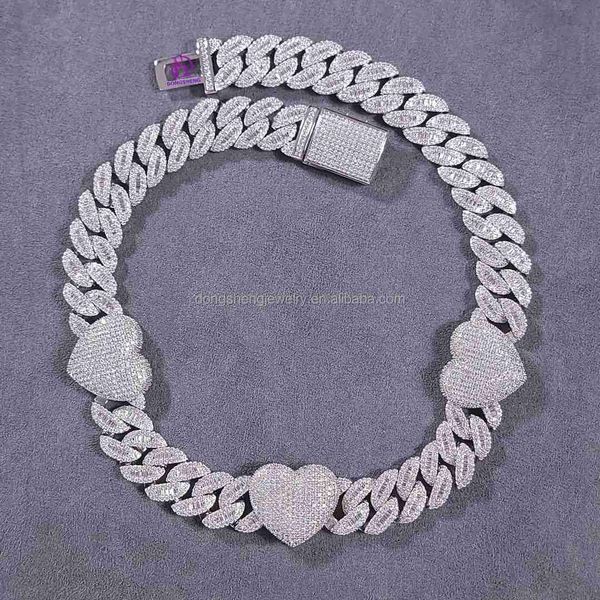 men and women 925 silver necklace 18mm 20mm vvs moissanite diamond miami custom cuban link chain
men and women 925 silver necklace 18mm 20mm vvs moissanite diamond miami custom cuban link chain
