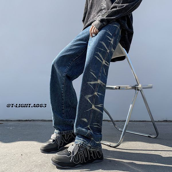 men s jeans plus size 5xl high street tie dye men straight denim pants fashion trend jean mens casual handsome bf clothing 230823, Blue
men s jeans plus size 5xl high street tie dye men straight denim pants fashion trend jean mens casual handsome bf clothing 230823, Blue