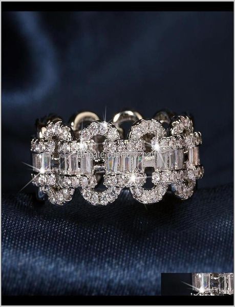 band rings drop delivery 2021 sier color bling zircon stone chain ring for women wedding engagement fashion jewelry rhqqb9250950, Silver
band rings drop delivery 2021 sier color bling zircon stone chain ring for women wedding engagement fashion jewelry rhqqb9250950, Silver