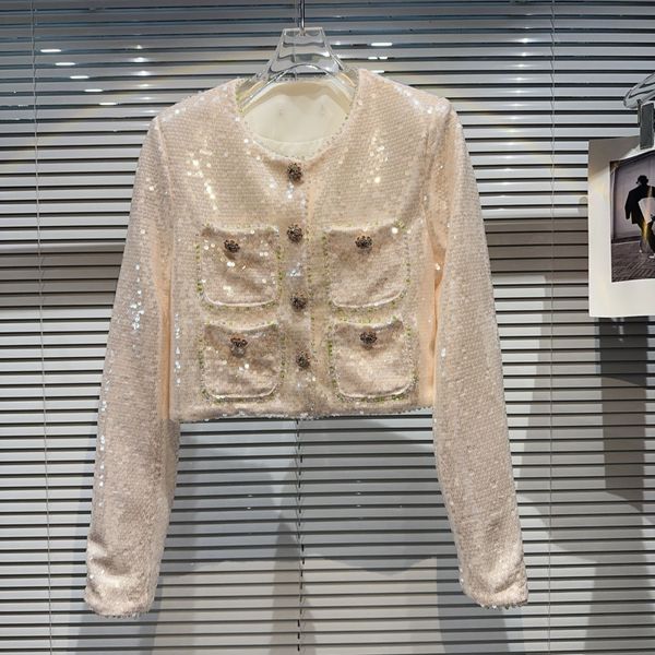 women's jackets borvemay coat 2023 autumn o neck singlebreasted multiple pockets solid color sequins casual loose jacket wz5127 230822, Black;brown
women's jackets borvemay coat 2023 autumn o neck singlebreasted multiple pockets solid color sequins casual loose jacket wz5127 230822, Black;brown