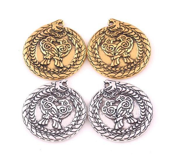 vintage dragon with raven pendant viking nordic totem animal amulet necklace braceclet diy accessories4564913, Silver
vintage dragon with raven pendant viking nordic totem animal amulet necklace braceclet diy accessories4564913, Silver