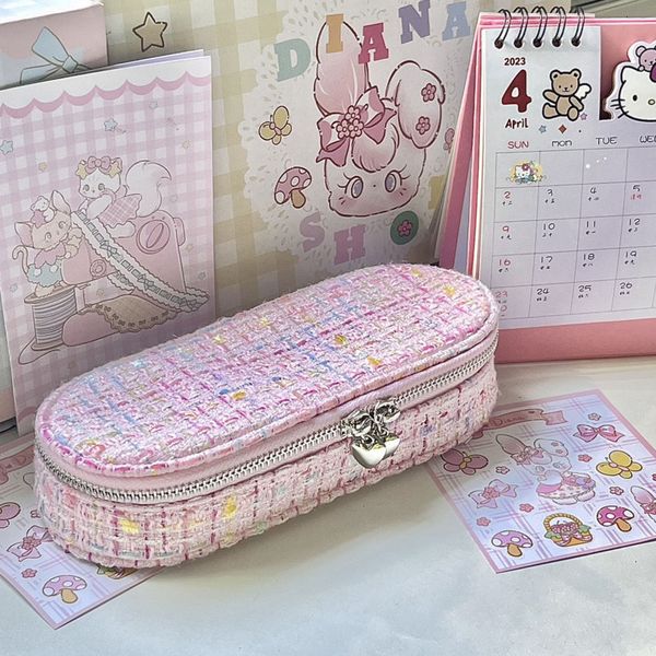 cosmetic bags cases pink ins style makeup bag lipstick eyebrow pencil eyeliner women's cosmetic storage bag school supplies student pen
cosmetic bags cases pink ins style makeup bag lipstick eyebrow pencil eyeliner women's cosmetic storage bag school supplies student pen