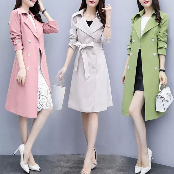 women s suits blazers 2023 casual thin trench coat women outwear mid long slim windproof spring female windbreaker gabardina mujer 3xl 230, White;black
women s suits blazers 2023 casual thin trench coat women outwear mid long slim windproof spring female windbreaker gabardina mujer 3xl 230, White;black