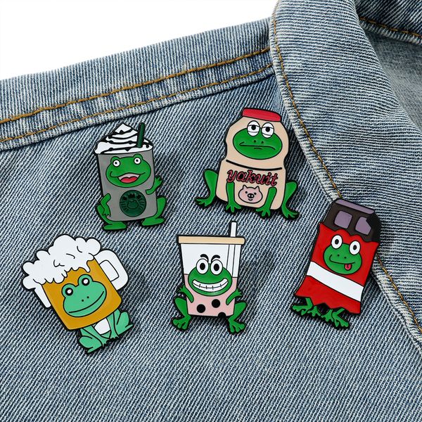 frog coffee brooch cute anime movies games hard enamel pins collect cartoon brooch backpack hat bag collar lapel badges, Blue
frog coffee brooch cute anime movies games hard enamel pins collect cartoon brooch backpack hat bag collar lapel badges, Blue