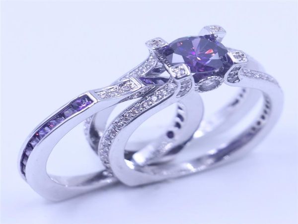 luxury women jewelry purple birthstone zircon cz ring 925 sterling silver engagement wedding band ring for women gift sz 5113709768, Slivery;golden
luxury women jewelry purple birthstone zircon cz ring 925 sterling silver engagement wedding band ring for women gift sz 5113709768, Slivery;golden