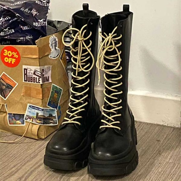 2023 autumn and winter new fashion korean motorcycle thick sole versatile long sleeve boots handsome round head lace up knight boots 230811, Black
2023 autumn and winter new fashion korean motorcycle thick sole versatile long sleeve boots handsome round head lace up knight boots 230811, Black