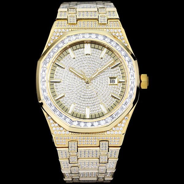 handmade diamond watch mens automatic mechanical watches 40mm with 904l diamond-studded steel sapphire designer wristwatch montre de, Slivery;golden
handmade diamond watch mens automatic mechanical watches 40mm with 904l diamond-studded steel sapphire designer wristwatch montre de, Slivery;golden