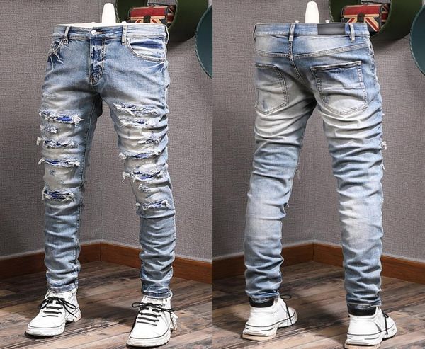 color rip jeans man biker jeans slim fitness fade washed denim pants3392167, Blue
color rip jeans man biker jeans slim fitness fade washed denim pants3392167, Blue