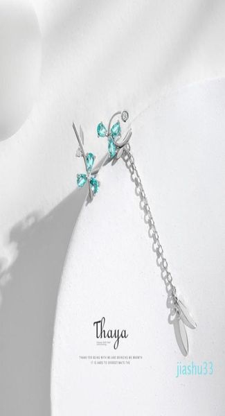 thaya asymmetry blue petal jewelry earrings statement earrings for women original fine jewelry61275246118209, Golden;silver
thaya asymmetry blue petal jewelry earrings statement earrings for women original fine jewelry61275246118209, Golden;silver