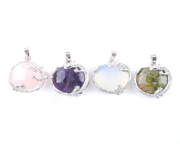 wojiaer dragon around flat round bead dangle pendants energy jewelry natural stone amethyst quartz white opal bn3136638302, Silver
wojiaer dragon around flat round bead dangle pendants energy jewelry natural stone amethyst quartz white opal bn3136638302, Silver