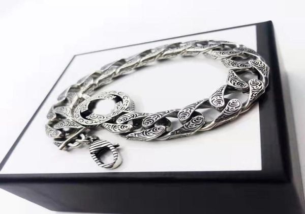 fashion hip hop trendy man link chain 925 silver men039s bracelet retro old style with box7714520, Black
fashion hip hop trendy man link chain 925 silver men039s bracelet retro old style with box7714520, Black