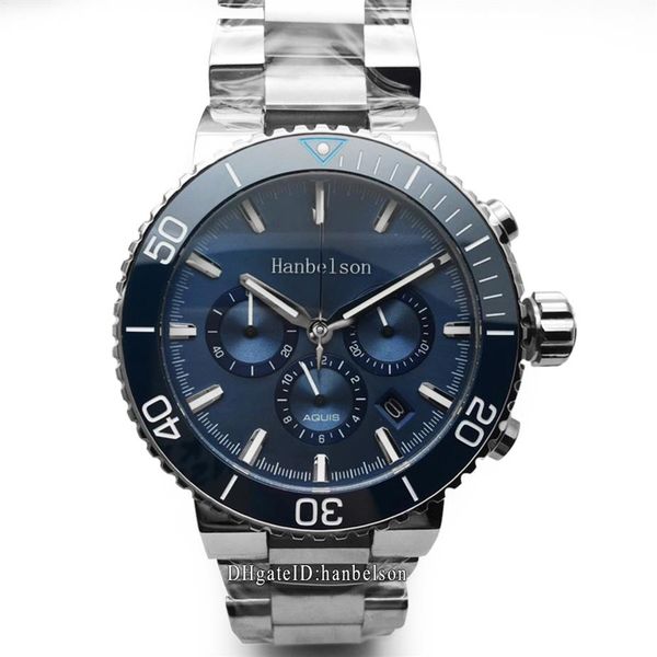 2021 ceramic bezel mens sport watches blue face vk 63 quartz movement wristwatches chronograph watch 46mm black date metal montre 236k, Slivery;brown
2021 ceramic bezel mens sport watches blue face vk 63 quartz movement wristwatches chronograph watch 46mm black date metal montre 236k, Slivery;brown