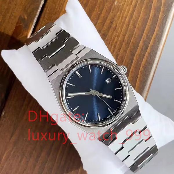 designer men's quartz watch 40mm round blue dial calendar display silver band classic folding buckle fashion men's bracelet, Slivery;brown
designer men's quartz watch 40mm round blue dial calendar display silver band classic folding buckle fashion men's bracelet, Slivery;brown