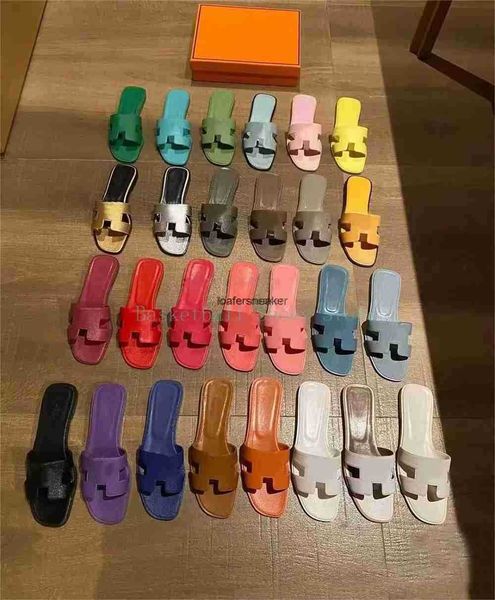 oran designer sandals classic beach chypre h slippers size 34-42 summer lazy flat heel slides women smooth lychee pattern leather flip flops, Black
oran designer sandals classic beach chypre h slippers size 34-42 summer lazy flat heel slides women smooth lychee pattern leather flip flops, Black