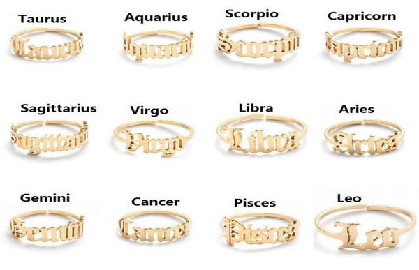adjustable 12 constellations letter ring for woman opening wedding stainless steel zodiac finger rings birthday jewelry gift7121323, Silver
adjustable 12 constellations letter ring for woman opening wedding stainless steel zodiac finger rings birthday jewelry gift7121323, Silver