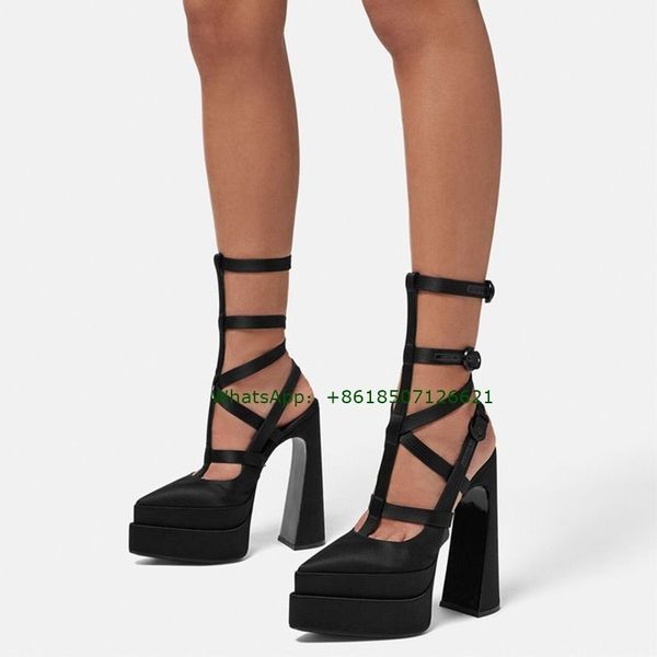 dress shoes black satin tstrap platform slingback pumps pointy toe cross belt buckle women high heels 230823
dress shoes black satin tstrap platform slingback pumps pointy toe cross belt buckle women high heels 230823