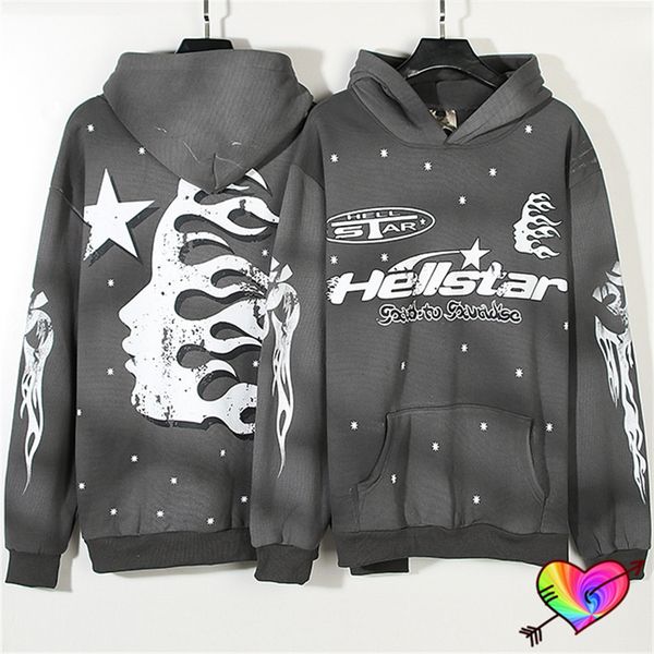 men s hoodies sweatshirts 2023fw fleece hellstar hoodie men women faded gray snowflake graphic pullovers vintage hoody 230822, Black
men s hoodies sweatshirts 2023fw fleece hellstar hoodie men women faded gray snowflake graphic pullovers vintage hoody 230822, Black