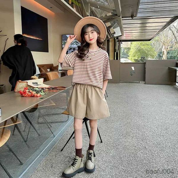 clothing sets girls suit summer clothes 2023 new child striped short pants 2pcs kids teen short sleeve sets r230823, White
clothing sets girls suit summer clothes 2023 new child striped short pants 2pcs kids teen short sleeve sets r230823, White