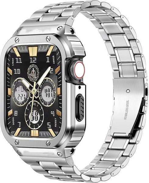 Delightor Stainless Steel Watch Band with Case Compatible with Apple Watch Series 6/5/4/SE(44mm)
Delightor Stainless Steel Watch Band with Case Compatible with Apple Watch Series 6/5/4/SE(44mm)