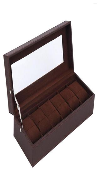 watch boxes 6 slots pu leather display case glass ed jewelry organizer brown7660099, Black;blue
watch boxes 6 slots pu leather display case glass ed jewelry organizer brown7660099, Black;blue