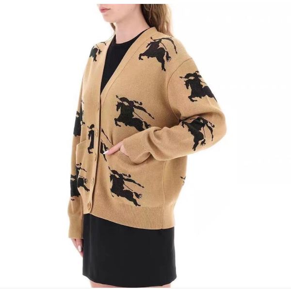 war horse designer women's sweater new v-neck cardigan wool loose good quality knit sweater striped single breasted pullover sweatshirt, White;black
war horse designer women's sweater new v-neck cardigan wool loose good quality knit sweater striped single breasted pullover sweatshirt, White;black