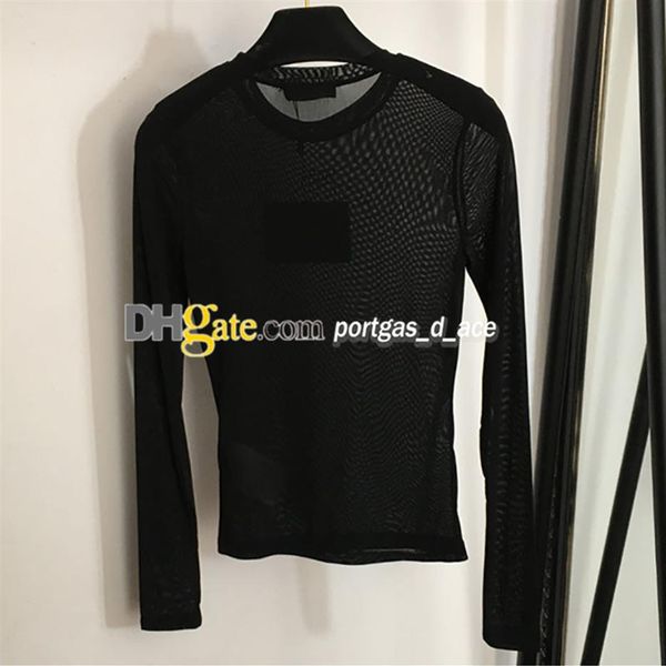 luxury letter women t shirt mesh see through long sleeve woman bottoming 3025, Black
luxury letter women t shirt mesh see through long sleeve woman bottoming 3025, Black