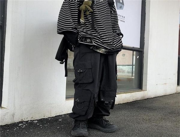 qweek gothic streetwear black cargo pant hip hop punk oversize wide leg trousers female techwear korean style joggers 2203256308687, Black;white
qweek gothic streetwear black cargo pant hip hop punk oversize wide leg trousers female techwear korean style joggers 2203256308687, Black;white