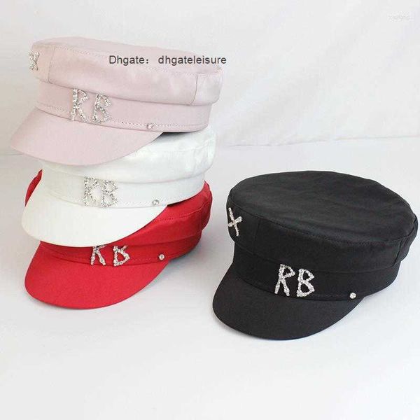 berets 2022 brand designer spring summer caps women two-colored sboy cap crystal-embellished satin baker boy hats navy hat, Blue;gray
berets 2022 brand designer spring summer caps women two-colored sboy cap crystal-embellished satin baker boy hats navy hat, Blue;gray