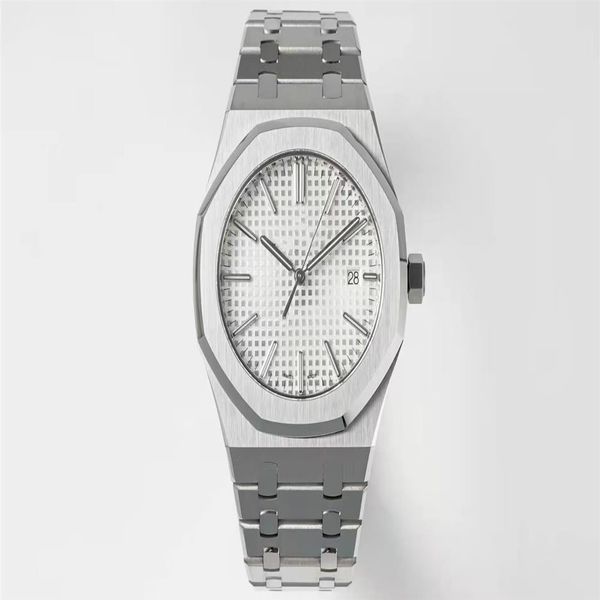 2022 new luxury men's watch ap15400st silver white face integrated 3120 automatic mechanical movement sapphire glass diameter301p, Slivery;brown
2022 new luxury men's watch ap15400st silver white face integrated 3120 automatic mechanical movement sapphire glass diameter301p, Slivery;brown