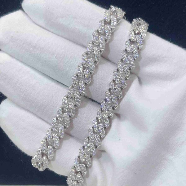 fine jewelry bracelet 8mm 2rows round sharp design hip hop jewelry 925 silver d-vvs1 moissanite diamond cuban link bracelet
fine jewelry bracelet 8mm 2rows round sharp design hip hop jewelry 925 silver d-vvs1 moissanite diamond cuban link bracelet